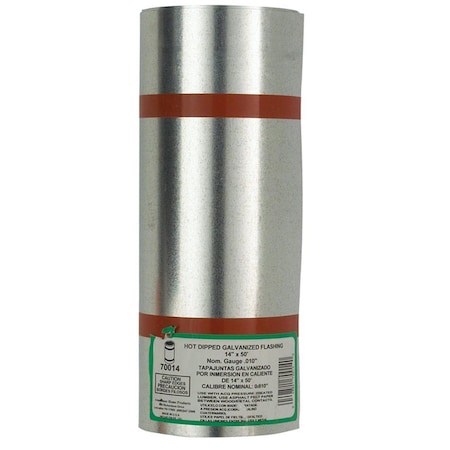 Amerimax Home Products 14 in. x 50 ft. Flashing Galvanized Standard AM11905